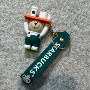 NWOT Starbucks Bearista Keychain